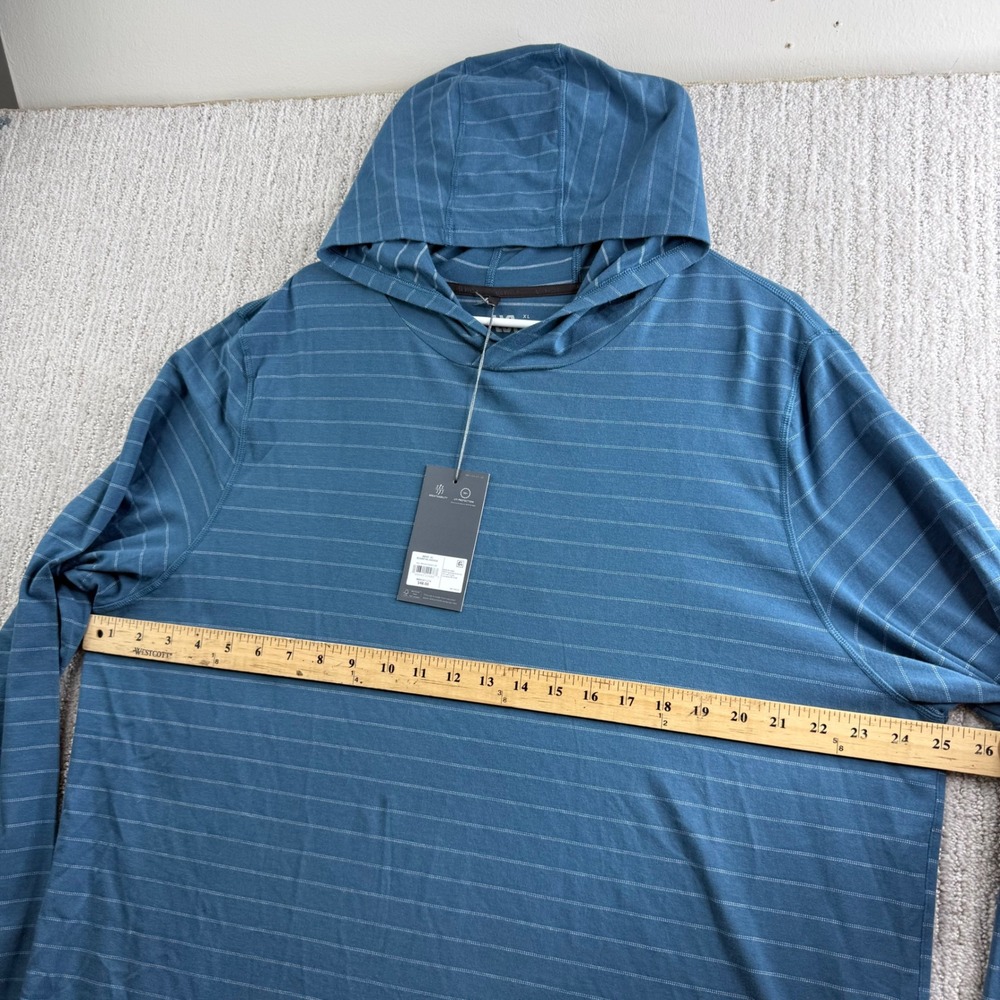 VRST Essential Hoodie Mens Size XL Teal Twilight Feeder Stripe MAX241121S - Picture 4 of 6